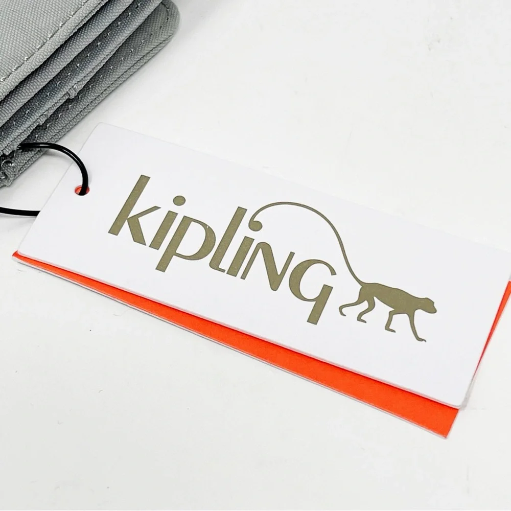 Kipling Wallet Accordion Style Snap Button Closure AC7227 Lime Stone 7.5”x3.7” - Picture 3 of 12